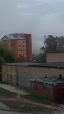 В центре Рязани сгорели нежилые постройки