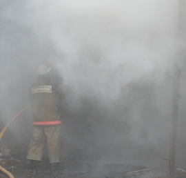 В Рязани сгорел мотоцикл