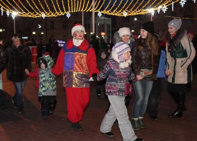 В Рязани зажглись огни на главной ёлке