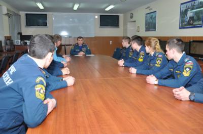 Начальник рязанского МЧС встретился со студентами Ивановского института ГПС МЧС России