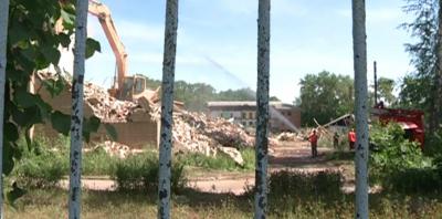 В Рязани сносят здание бывшей первой школы-интерната