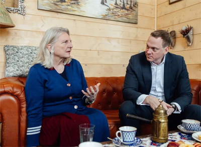 Павел Малков побывал в в гостях у Карин Кнайсль