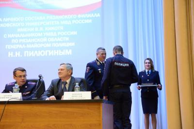 Николай Пилюгин встретился с курсантами и преподавателями Рязанского филиала университета МВД