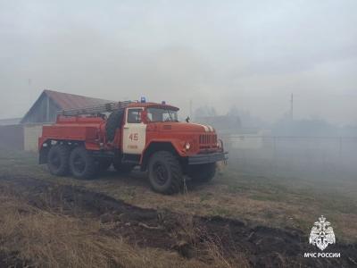 В Ряжском районе огонь повредил четыре дома