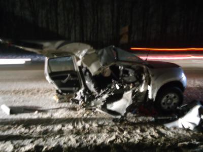 В серьёзной аварии близ Рязани Renault Duster разорвало пополам