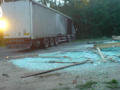 На трассе Спас-Клепики – Рязань Lada Granta столкнулась с фурой