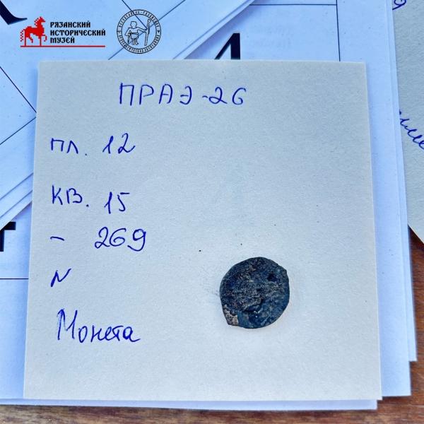 На раскопе в Рязанском кремле нашли уникальную монету