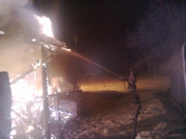 В Рязанской области от огня пострадали бани