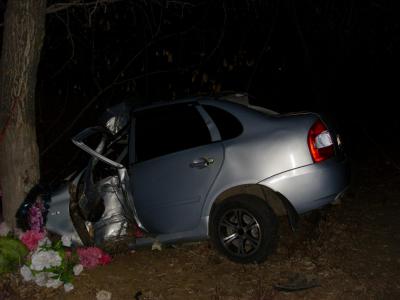 В Чучково «Лада-Калина» улетела в кювет на высокой скорости