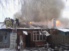 В Рыбном погорел жилой дом