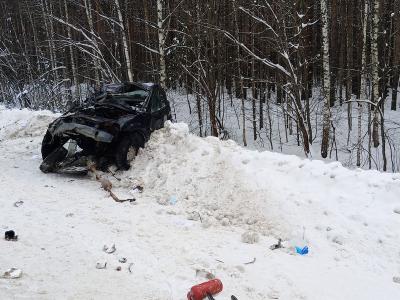 Обнародованы фото с места смертельной аварии под Рязанью