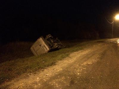 Близ Шацка «Газель» въехала в столб и перевернулась, погиб мужчина