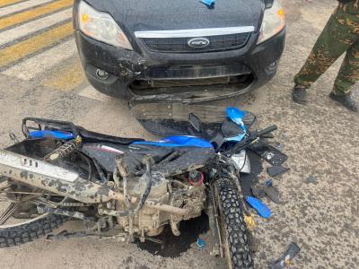 В Шиловском районе мопед столкнулся с иномаркой, пострадали 12-летний байкер и его пассажир