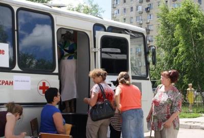 Автопоезд здоровья продолжает колесить по Рязани 