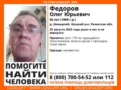 В Шацком районе ищут пропавшего в лесу мужчину
