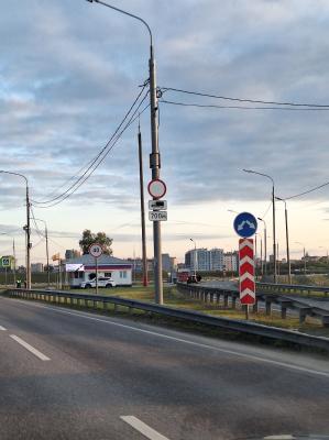 На въезде в Рязань со стороны Солотчи осталось ограничение скорости до 40 километров в час