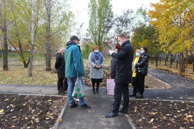 Елена Сорокина осмотрела в Рязани «Читающий сквер»