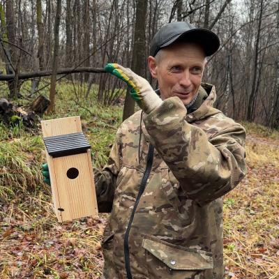 Рязанцы подарили домики птицам