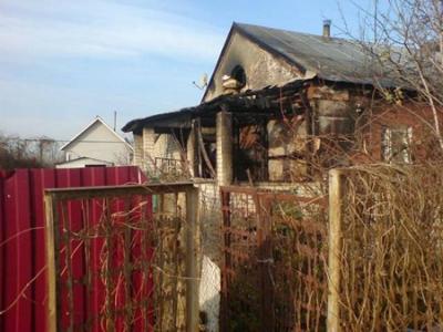 В рязанской глубинке горел дачный дом