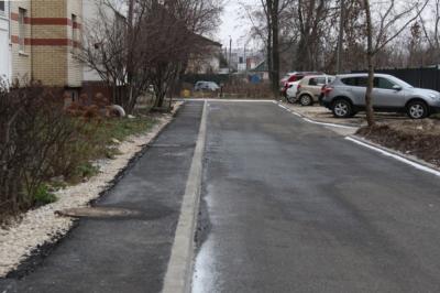 В Рязани отремонтировали двор дома на улице Бронной