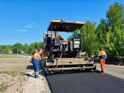 АО «Рязаньавтодор активно ремонтирует участок дороги в Спасском районе