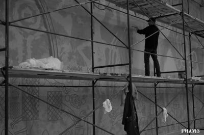 В Музейном центре на Соборной создают многослойное панно по эскизам чертежей Циолковского