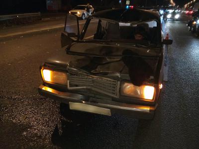 Опубликовано видео смертельного ДТП с пешеходом на Куйбышевском шоссе в Рязани