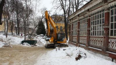 В Рязани продолжается реконструкция Нижнего горпарка