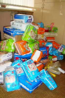 В Рязанский дом ребёнка отправлена первая партия подгузников 