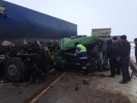 «МАЗ» влетел в MAN в Михайловском районе