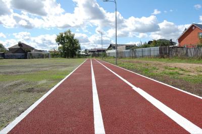 В Рязани завершили третий этап благоустройства стадиона у школы №29