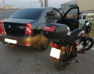 В Рязани пострадала водитель мотоцикла, столкнувшаяся с легковушкой