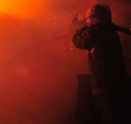 В Полянах сгорело пять тонн сена