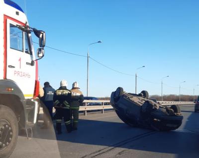 На Северном обходе перевернулся автомобиль
