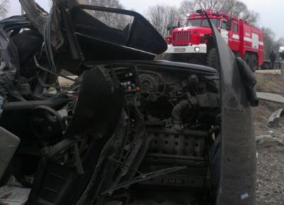 В Клепиковском районе в ДТП разворотило BMW