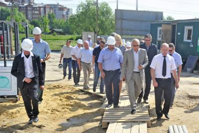 Олег Ковалёв ознакомился с ходом строительства Центра большого тенниса