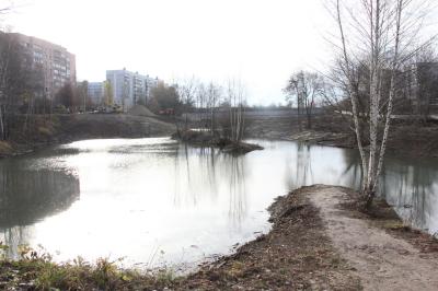 Работы по благоустройству Черезовских прудов в Рязани отстают от графика