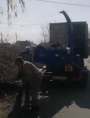 «Эко-Пронск» запустил работу измельчителя древесных отходов в селе Поляны