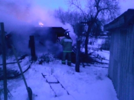 В Шиловском районе погорел дом и пристройкой