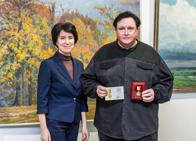 Рязанский художник Алексей Акиндинов награждён Знаком губернатора «За усердие»