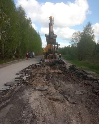 В Ермишинском районе стартовал ремонт участков дороги Ермишь–Мердушь–Спас-Раменье–Тупик