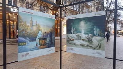 На улице Почтовой в Рязани открылась выставка «Волшебство зимних праздников»