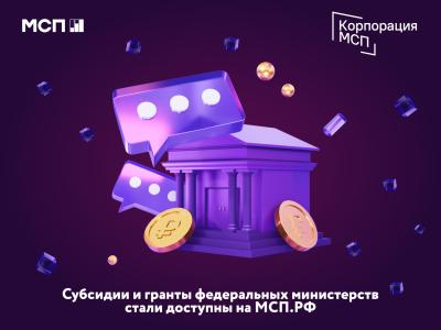 Платформа МСП.РФ предлагает адресные субсидии и гранты предпринимателям