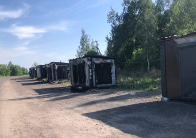 В Рязани погорели 11 киосков ритуальных услуг