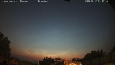 В Рязани засняли серебристые облака