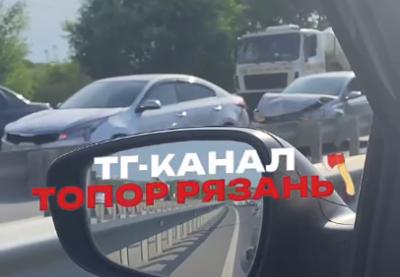 На Северной окружной дороге Рязани столкнулись три легковушки