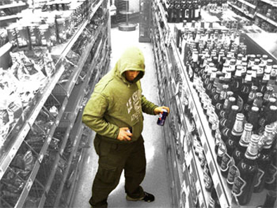 В Сапожке поймали магазинного вора