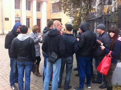 В Рязани встретились таксисты