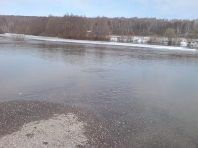 В Сапожковском районе два моста ушли под воду