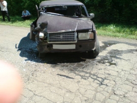 В Сараевском районе столкнулись легковушка и грузовик, есть пострадавший